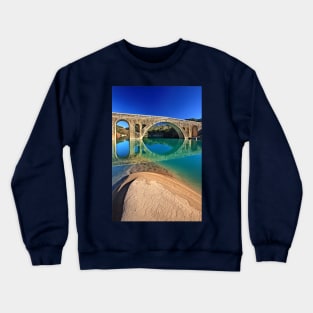 Katafylli - Avlaki bridge (before the flood) Crewneck Sweatshirt